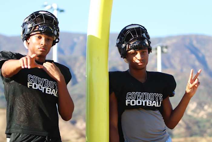 Asaad and Ahamad Chapman each have secured four college offers and more are expected. Photo: John Murphy